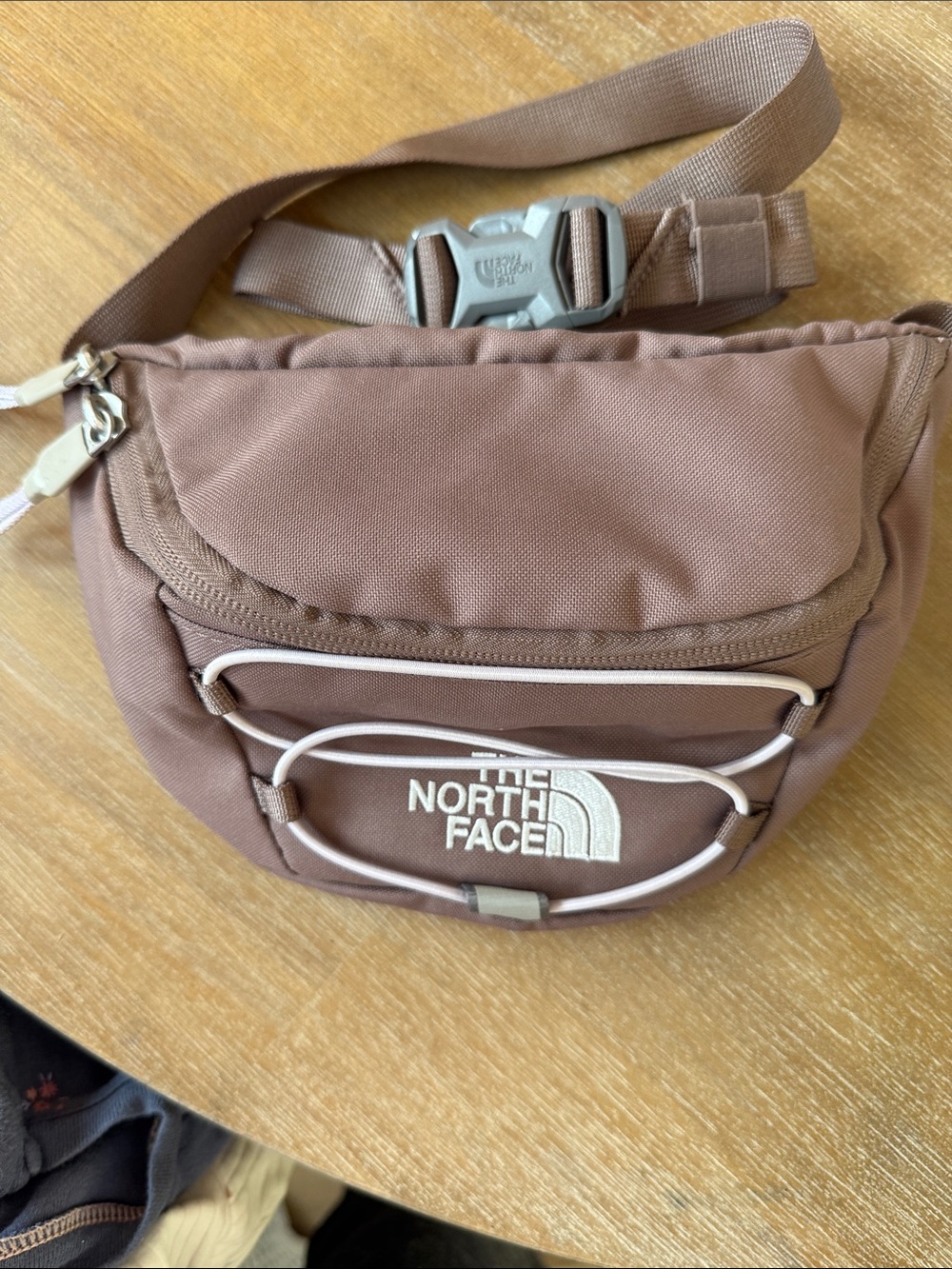 The North Face Brown/Tan Waist Pack with Bungee Cord